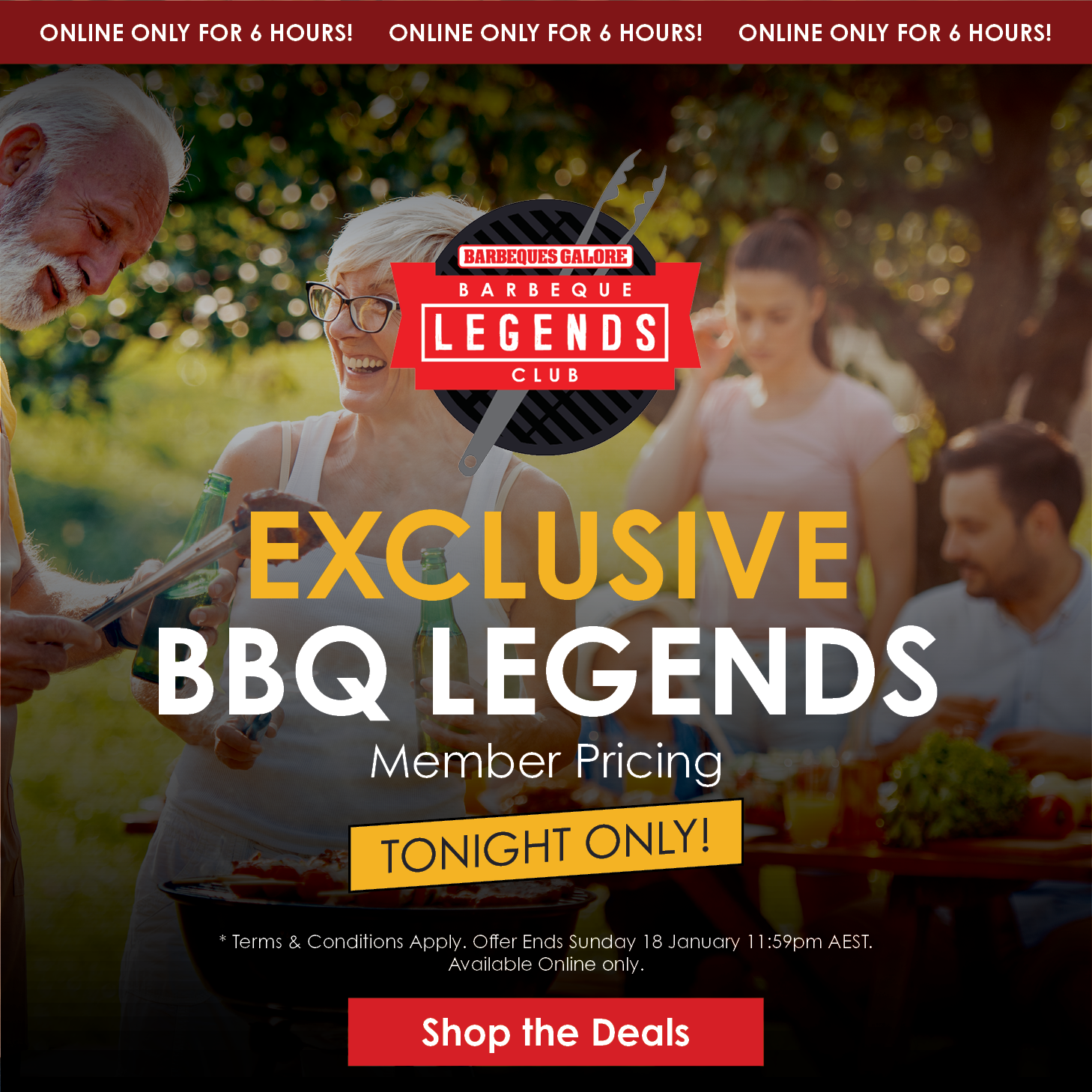 Exclusive BBQ Legends Member Pricing | Tonight Only | Shop Now